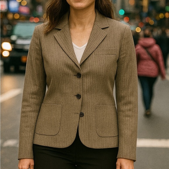 Anne Klein Tan Blazer - Picture 1 of 7
